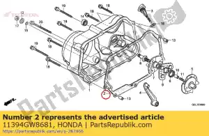 honda 11394GW8681 junta, r. tampa do cárter - Lado inferior