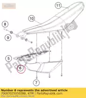 7000702505028B, KTM, Pokrywa akumulatora l / s z e-sx 15 ktm  freeride 0 2015 2016 2017 2018, Nowy