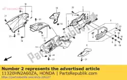 cover comp., l. Motorzijde * nh1 * (nh1 zwart) van Honda, met onderdeel nummer 11320HN2A60ZA, bestel je hier online: