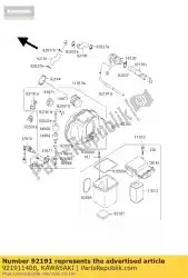 Aquí puede pedir tubo, interruptor de aire zr750-f1 de Kawasaki , con el número de pieza 921911408: