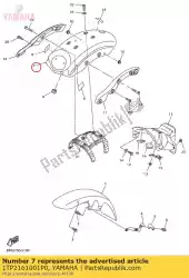 Ici, vous pouvez commander le garde-boue arrière comp. Auprès de Yamaha , avec le numéro de pièce 1TP2161001P0: