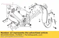 80105KC5000, Honda, soporte, tuerca guardabarros honda cr  r crm ar cr250r cr125r 250 125 , Nuevo