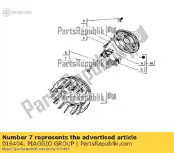 Ici, vous pouvez commander le rondelle plate 4,2x7,6x0,9 auprès de Piaggio Group , avec le numéro de pièce 016404: