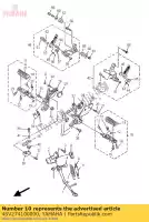 4SV274100000, Yamaha, poggiapiedi anteriore (sinistra) yamaha yzf yzfr thunderace 1000, Nuovo