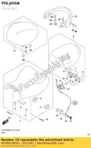 suzuki 4528018G01 cavo, blocco sedile - Il fondo