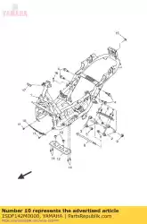 Here you can order the bracket, radiator 3 from Yamaha, with part number 1SDF142M0000: