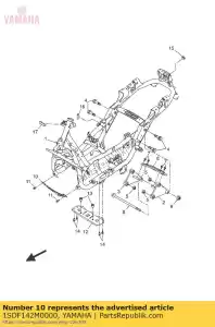 yamaha 1SDF142M0000 bracket, radiator 3 - Bottom side