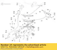 650772, Piaggio Group, Tubo di ritorno del serbatoio della pompa dell'olio del dispositivo antiribaltamento gilera piaggio fuoco mp mp3 mp3 350 maxi sport zapm860x, zapta10w zapm86100, zapm86101 zapm86200, zapm86202 zapta10x zapta1100, zapta19l zapta1200 zapta1200, zapta1201 zapta1202 zapta1202, zapta1204 zapta130 zaptd1102,  zaptd120 250 300 350 400 500 2008 2, Nuovo