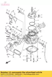 Here you can order the gasket, cylinder from Yamaha, with part number 5UP113510000: