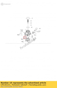 aprilia CM140101 jato ocioso 35 - Lado inferior