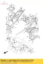 Ici, vous pouvez commander le garde-boue avant auprès de Yamaha , avec le numéro de pièce 1WDXF15150P1: