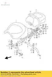 Here you can order the bracket,seat,fr from Suzuki, with part number 4511510F00: