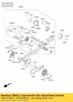 59011Y007, Kawasaki, belt,drive (hd) j300 kawasaki j abs 300, New