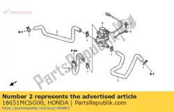 Aqui você pode pedir o tubo a, injeção de ar con em Honda , com o número da peça 18651MCSG00: