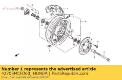 Ici, vous pouvez commander le poids, équilibre (20g) auprès de Honda , avec le numéro de pièce 42705MCFD60: