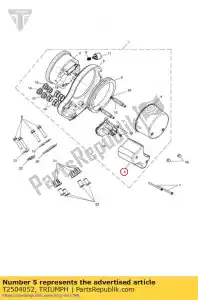 kawasaki 230061075 lampe sur pied, lh kvf400-c1 - La partie au fond