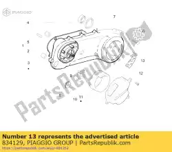 Aqui você pode pedir o cobrir em Piaggio Group , com o número da peça 834129: