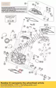 ktm 61230036000 joint de culasse 08 - La partie au fond