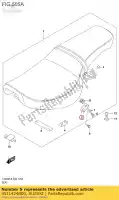 4511424B00, Suzuki, bracket,seat rr suzuki  ls 650 1986 1988 1989 1990 1991 1994 1996 1997 1998 1999 2000 2001 2002 2003 2017 2018, New