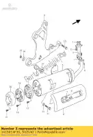 1415014F30, Suzuki, scarico suzuki an 250 2005 2006, Nuovo