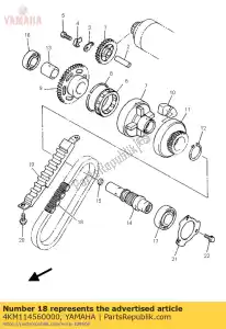 yamaha 4KM114560000 corrente, primária - Lado inferior