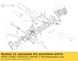 Aprilia AP8213598, Couvercle de réservoir, OEM: Aprilia AP8213598