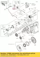 132800710, Kawasaki, supporto er650ecf kawasaki  er-6f er-6n ninja vulcan z 230 250 650 2012 2013 2014 2015 2016 2017 2018 2019 2020 2021, Nuovo