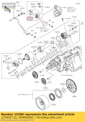 Here you can order the holder er650ecf from Kawasaki, with part number 132800710: