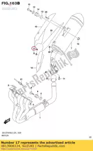 Suzuki 0913906124 screw - Bottom side