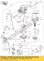 Here you can order the jet-slow klx150cef from Kawasaki, with part number 161580007: