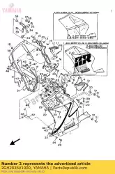 afbeeldingenset 3, motorkap van Yamaha, met onderdeel nummer 2GH2836V1000, bestel je hier online: