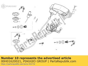 aprilia 00H01620021 wire - Bottom side