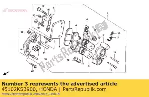 honda 45102KS3900 nenhuma descrição disponível no momento - Lado inferior