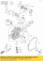 16115Y002, Kawasaki, tapón de llenado de aceite kvf300ccf kawasaki  brute force kvf 300 2012 2013 2015 2016 2017 2018 2020 2021, Nuevo