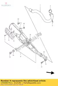 suzuki 1445907A11 braçadeira, premuffle - Lado inferior