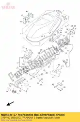 Ici, vous pouvez commander le boîte 1 auprès de Yamaha , avec le numéro de pièce 37PF473R0100: