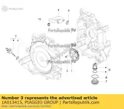 Qui puoi ordinare astina di livello olio completa da Piaggio Group , con numero parte 1A013415: