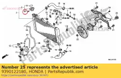 Aqui você pode pedir o parafuso, rosqueamento, 3x8 em Honda , com o número da peça 9390122180: