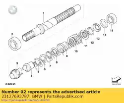 Here you can order the grooved ball bearing - 20x47x15        from BMW, with part number 23127693787: