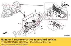 Qui puoi ordinare nessuna descrizione disponibile al momento da Honda , con numero parte 81360MCAS40: