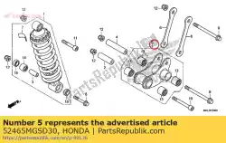 arm sub ass., kussen van Honda, met onderdeel nummer 52465MGSD30, bestel je hier online: