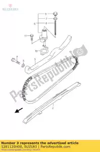 suzuki 1281120H00 tensor, leva c - Lado inferior