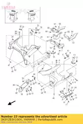 Aqui você pode pedir o conjunto do painel 2 em Yamaha , com o número da peça 2KSY283V100X: