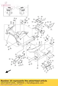 yamaha 2KSY283V100X conjunto do painel 2 - Lado inferior