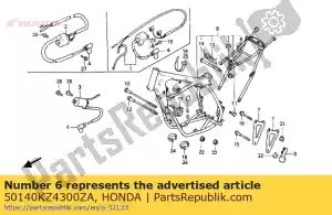 Honda 50140KZ4300ZA body comp.,*r134* - Bottom side