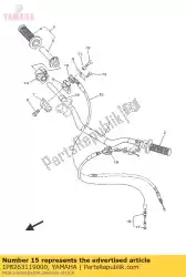 Here you can order the cable, throttle 1 from Yamaha, with part number 1P8263119000: