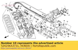 Here you can order the no description available at the moment from Honda, with part number 52424KA3731: