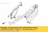 83600KPC640ZD, Honda, cover, l. side *nh1 * honda xl varadero v xl125v 80kmh 125 , New