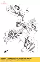 1TX833120000, Yamaha, lente, pisca-pisca yamaha fj 1200, Novo