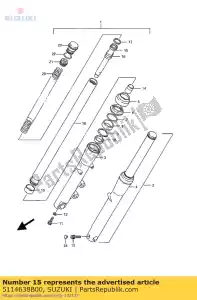 Suzuki 5114638B00 cilinder - La partie au fond